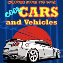 Cool car coloring book for boy