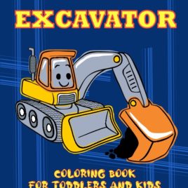 Excavator coloring book for kids